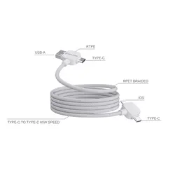 Magnetni kabel Urban Vitamin Stockton 65W P302.71 white-4
