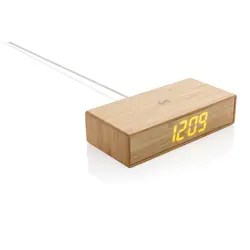 Budilica s 5W bežičnim punjačem P308.23 brown-1