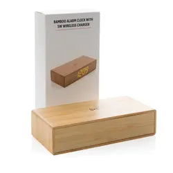 Budilica s 5W bežičnim punjačem P308.23 brown-9