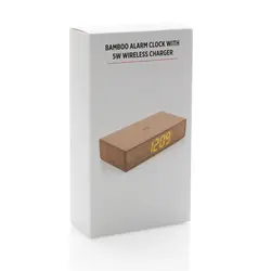 Budilica s 5W bežičnim punjačem P308.23 brown-10