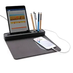 Podloga za miša s bežičnim punjenjem mobitela P308.25 black-5