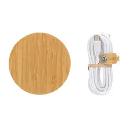 Bežični punjač od bambusa 15W P308.38 brown-2