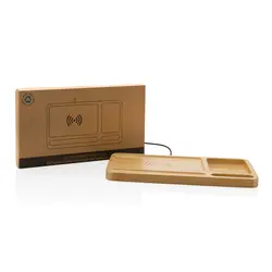 Stolni organizator od bambusa 10W bežični punjač P308.39 brown-8