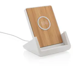 Stalak za mobitel s bežičnim punjačem 10 W Ontario RCS P308.41 white-1