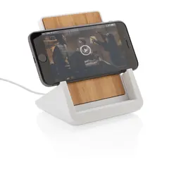 Stalak za mobitel s bežičnim punjačem 10 W Ontario RCS P308.41 white-2