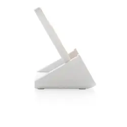 Stalak za mobitel s bežičnim punjačem 10 W Ontario RCS P308.41 white-7