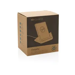 Stalak za mobitel s bežičnim punjačem 10 W Ontario RCS P308.41 white-14