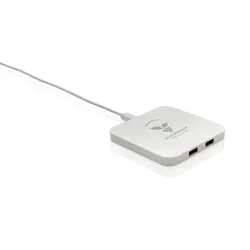 Bežični punjač od 10W RCS s USB priključcima P308.46 white-3