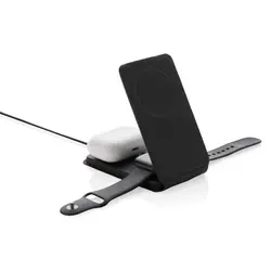 Magnetni bežični punjač 15W 3u1 Swiss Peak RCS P308.54 black-7
