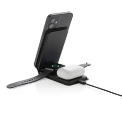 Magnetni bežični punjač 15W 3u1 Swiss Peak RCS P308.54 black-9