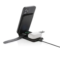 Magnetni bežični punjač 15W 3u1 Swiss Peak RCS P308.54 black-8