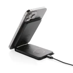Magnetni bežični punjač 15W 3u1 Swiss Peak RCS P308.54 black-11