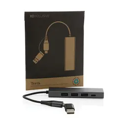 Hub s 3 USB priključka Terra RCS P308.68 grey-8