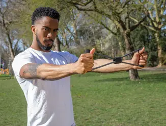 Fitness traka za vježbanje P320.08 anthracite-9