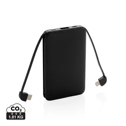 Power bank s integriranim kablovima 5.000 mAh džepni P322.08 black-13