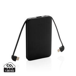 Power bank s integriranim kablovima 5.000 mAh džepni P322.08
