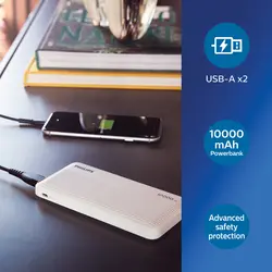 Power bank Philips 10.000 mAh tanki P322.30 white-8