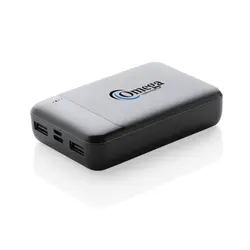 Power bank od reciklirane plastike 10.000 mAh P322.66 black-3