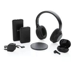 Power bank od reciklirane plastike 10.000 mAh P322.66 black-8