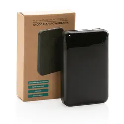 Power bank od reciklirane plastike 10.000 mAh P322.66 black-12