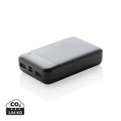 Power bank od reciklirane plastike 10.000 mAh P322.66 black-0