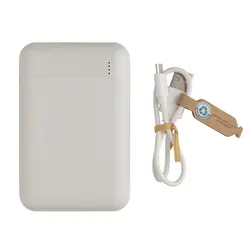 Power bank od reciklirane plastike 10.000 mAh P322.66 white-7