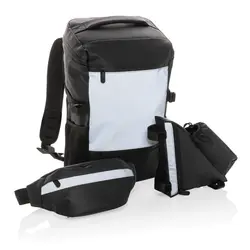 Torba za okvir bicikla PU visoke vidljivosti s držačem za bocu P325.03 black-7
