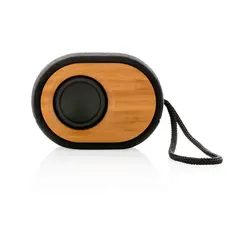 Bluetooth zvučnik od bambusa P328.00 black-4