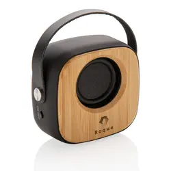 Modni bežični zvučnik od 3W od bambusa P328.58 black-3