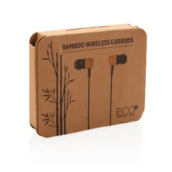 Bežične slušalice od bambusa P329.10 brown-7