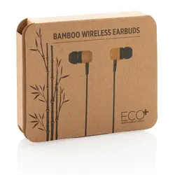 Bežične slušalice od bambusa P329.10 brown-10