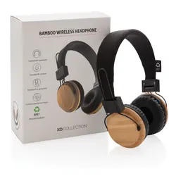 Bežične slušalice od bambusa P329.16 brown-10