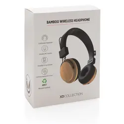 Bežične slušalice od bambusa P329.16 brown-11