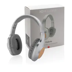 Bežične slušalice Dakota Bamboo P329.23 grey-9