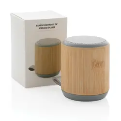 Bežični zvučnik 3W b od bambusa i tkanine P329.37 brown-7