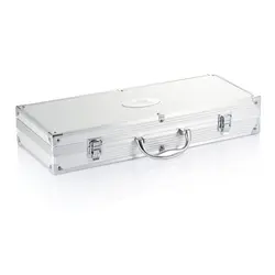 Set za roštilj od 12 komada u aluminijskoj kutiji P422.18 silver-3