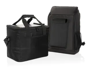 Deluxe rashladna torba sa solarnim panelom 5W Pedro AWARE™ RPET P422.51 black-9