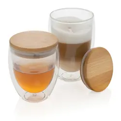 Šalice od borosilikatnog stakla 250ml 2kom set P432.14 transparent-7