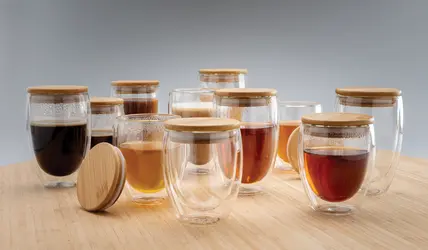 Šalice od borosilikatnog stakla 250ml 2kom set P432.14 transparent-9