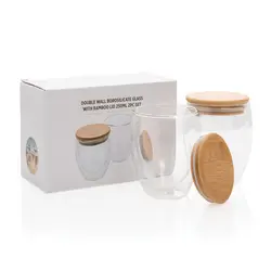 Šalice od borosilikatnog stakla 250ml 2kom set P432.14 transparent-10
