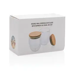 Šalice od borosilikatnog stakla 250ml 2kom set P432.14 transparent-11