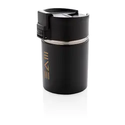 Putna termo šalica s keramičkim premazom Bogota 220 ml P432.24 black-3