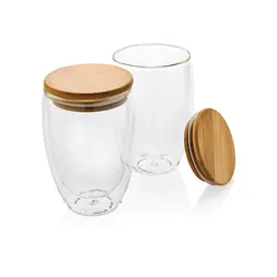 Šalice od borosilikatnog stakla 350ml 2kom set P432.27 transparent-1