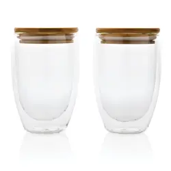 Šalice od borosilikatnog stakla 350ml 2kom set P432.27 transparent-2
