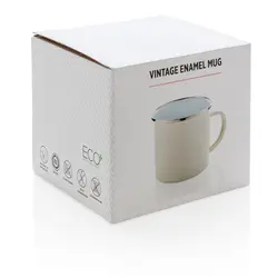 Emajlirana šalica Vintage P432.35 white-6