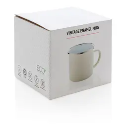 Emajlirana šalica Vintage P432.35 white-10