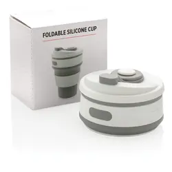 Sklopiva silikonska šalica P432.60 grey-10