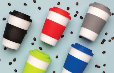 Šalica za kavu za višekratnu upotrebu 270 ml P432.67 red-6