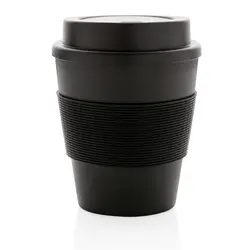 Šalica za kavu za višekratnu upotrebu s poklopcem na navoj 350 ml P432.68 black-2