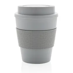 Šalica za kavu za višekratnu upotrebu s poklopcem na navoj 350 ml P432.68 grey-2